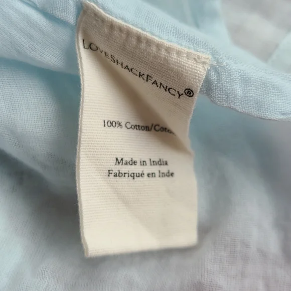 Loveshackfancy noelle floral cotton mini dress, peri XS - Picture 14 of 15